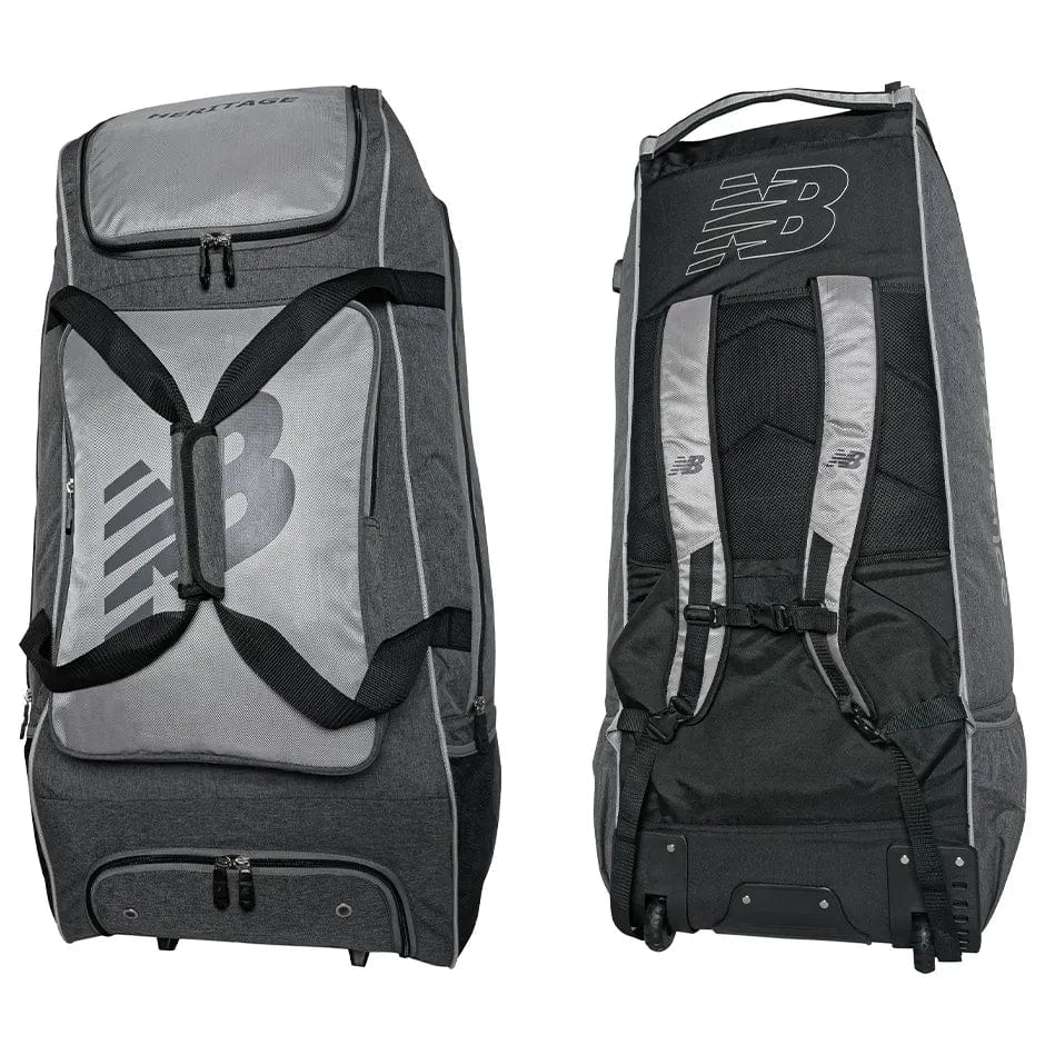 New Balance Heritage Duffle Wheelie Bag - Lightweight Rolling Luggage for Travel, Gym & Sports - Perfect Carry-On for Men & Women