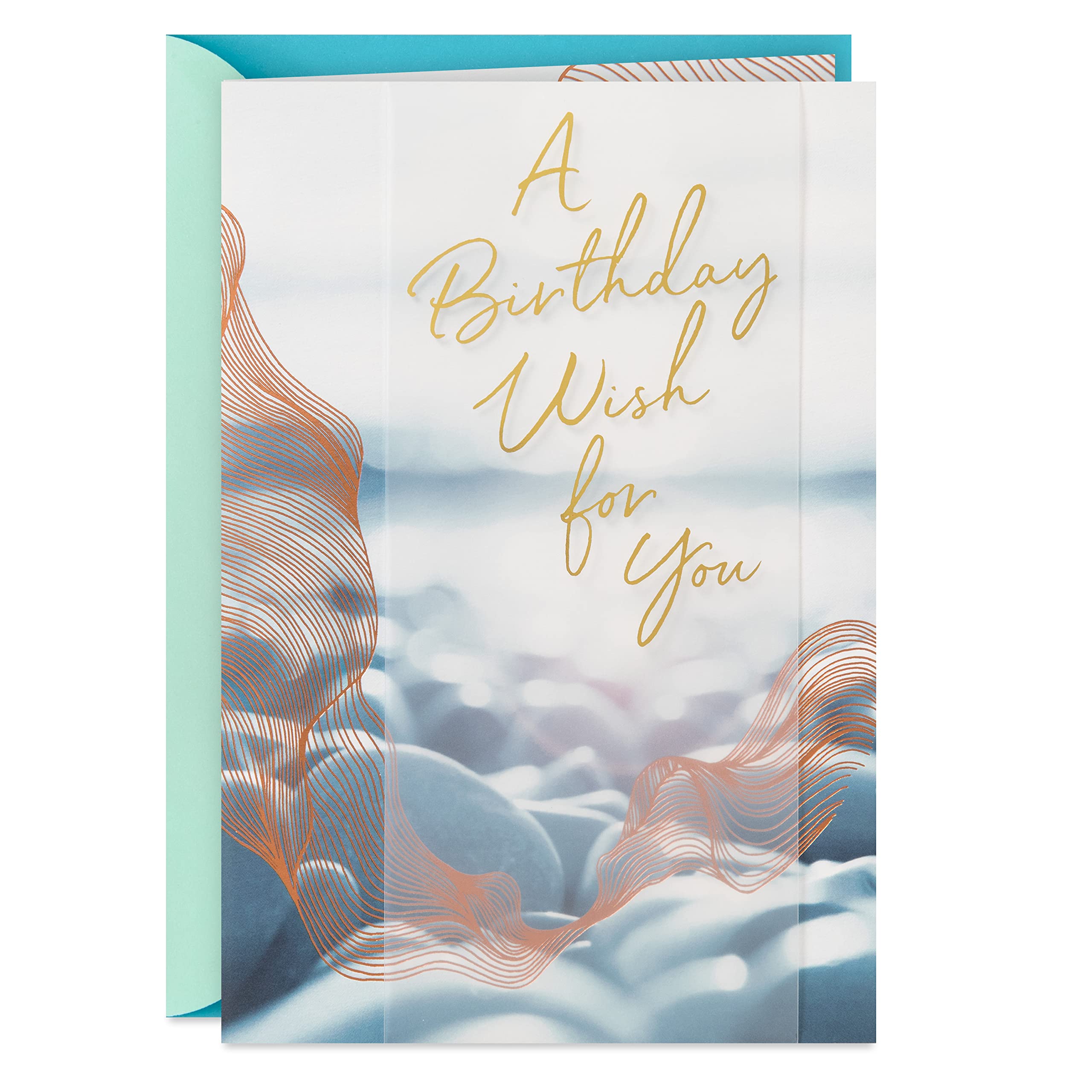 Hallmark Birthday Greeting Card with Heartfelt Wishes - 5RZB1516 - Perfect for Friends, Family & Coworkers Celebrations
