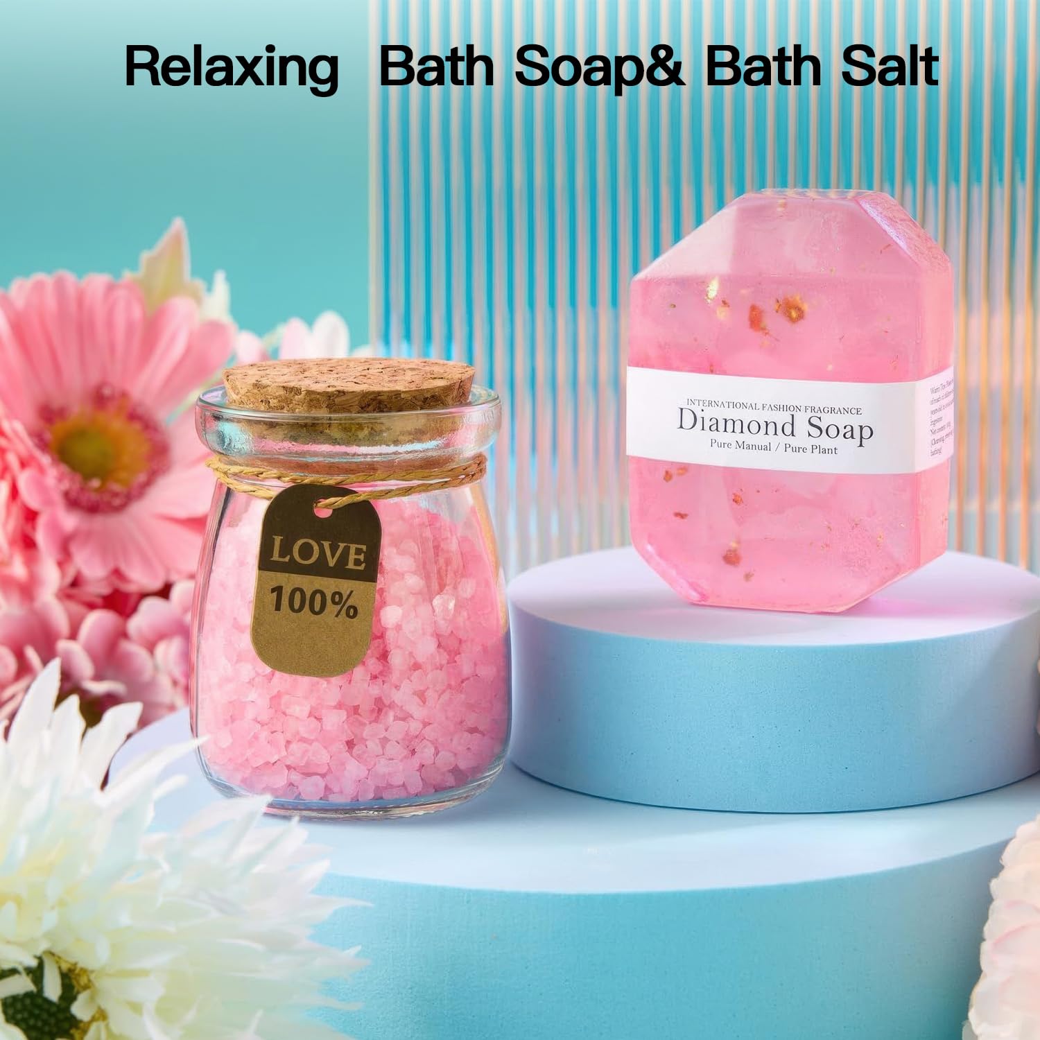 Relaxing Spa Gift Basket Set for Women - Self Care Essentials, Birthday, Thank You, Christmas Gifts for Her, Mom, Wife, Sister, Girlfriend - Perfect for Home Spa Nights, Pampering Sessions, and Stress Relief
