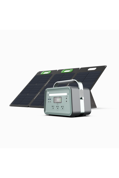 Yoshino Power B660 SST 660W Portable Solar Generator with 100W Solar Panel - Emergency Backup Power for Camping, RV, Home & Outdoor Adventures