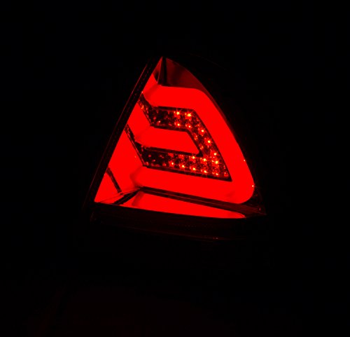 High Brightness LED Bar Tube Tail Brake Lights - Red/Clear Compatible with 2006-2013 Chevy Impala | Enhanced Safety & Style for Night Driving & Custom Car Upgrades