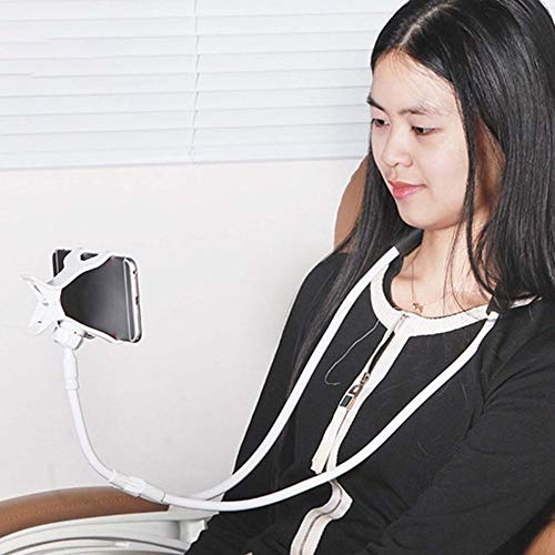 Universal Lazy Bed Phone Holder - Adjustable Long Arm Stand for iPhone, Samsung & Smartphones - Perfect for Bedside, Car, Desk & Neck Support While Watching Videos or Reading in Bed