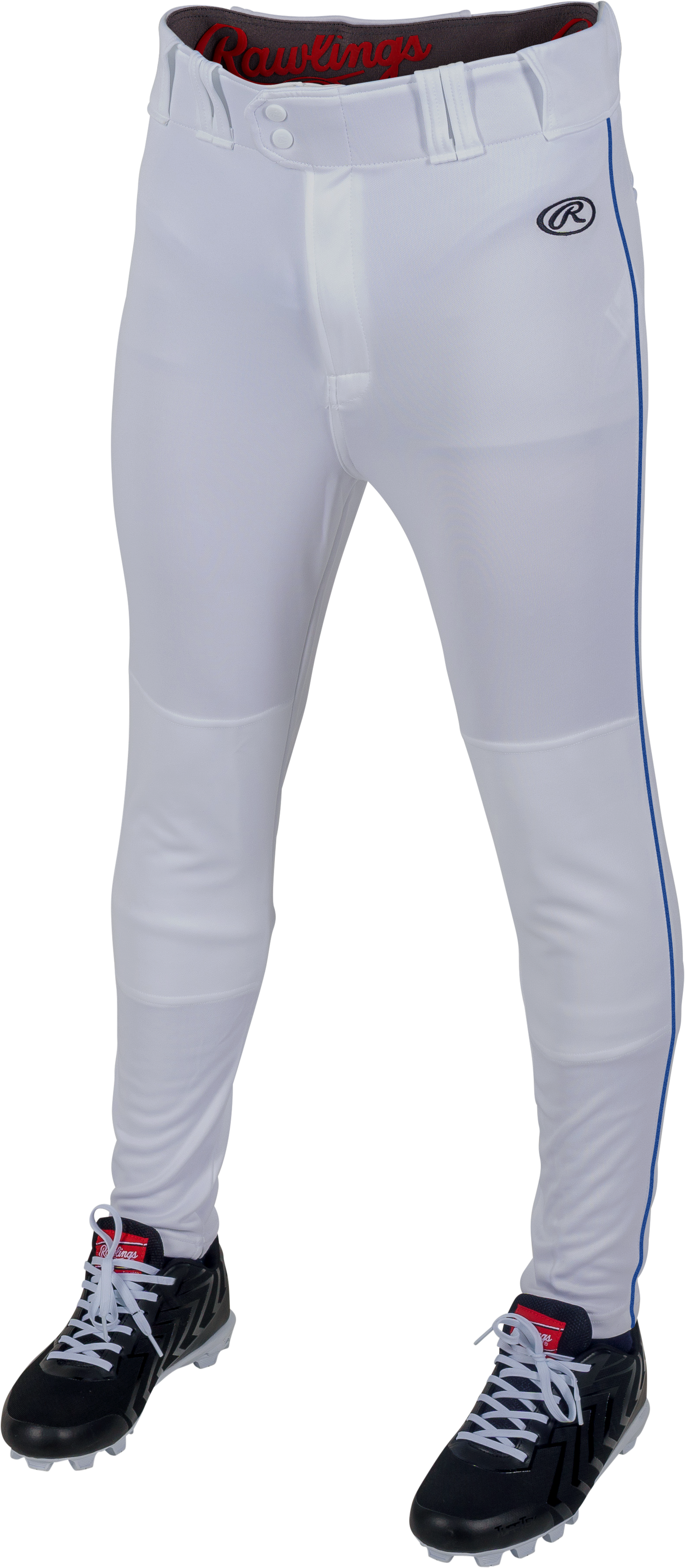 **Rawlings Launch Jogger Adult Baseball Pants with Piping - Comfortable & Durable for Training, Games & Practice**
