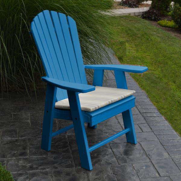 Premium Poly Upright Adirondack Chair - Durable Outdoor Patio Furniture with Weather-Resistant Design - Perfect for Backyard, Garden, Poolside & Beach Relaxation