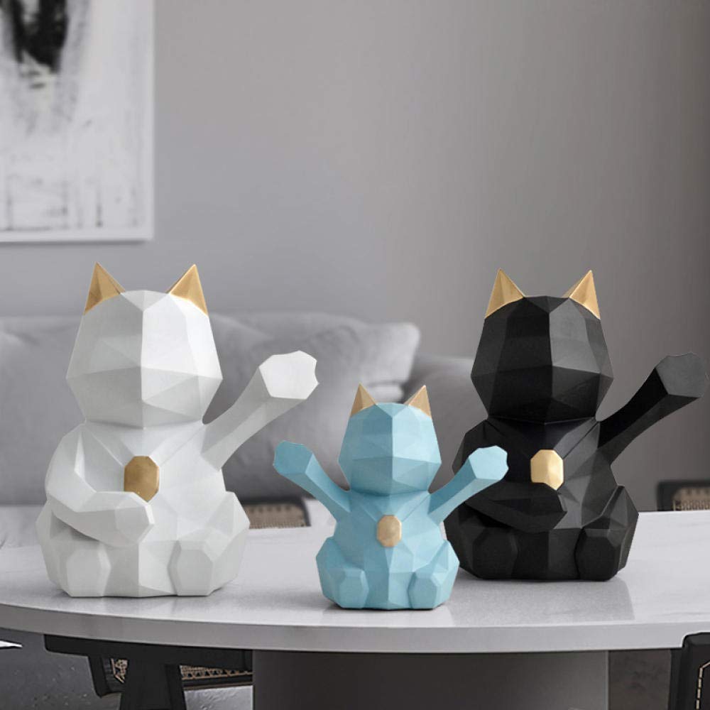 Handcrafted Cat Sculpture Figurine - Decorative Piggy Bank for Kids, Unique Home Decor & Coin Box | Perfect for Gifts, Bedroom Decor, and Savings