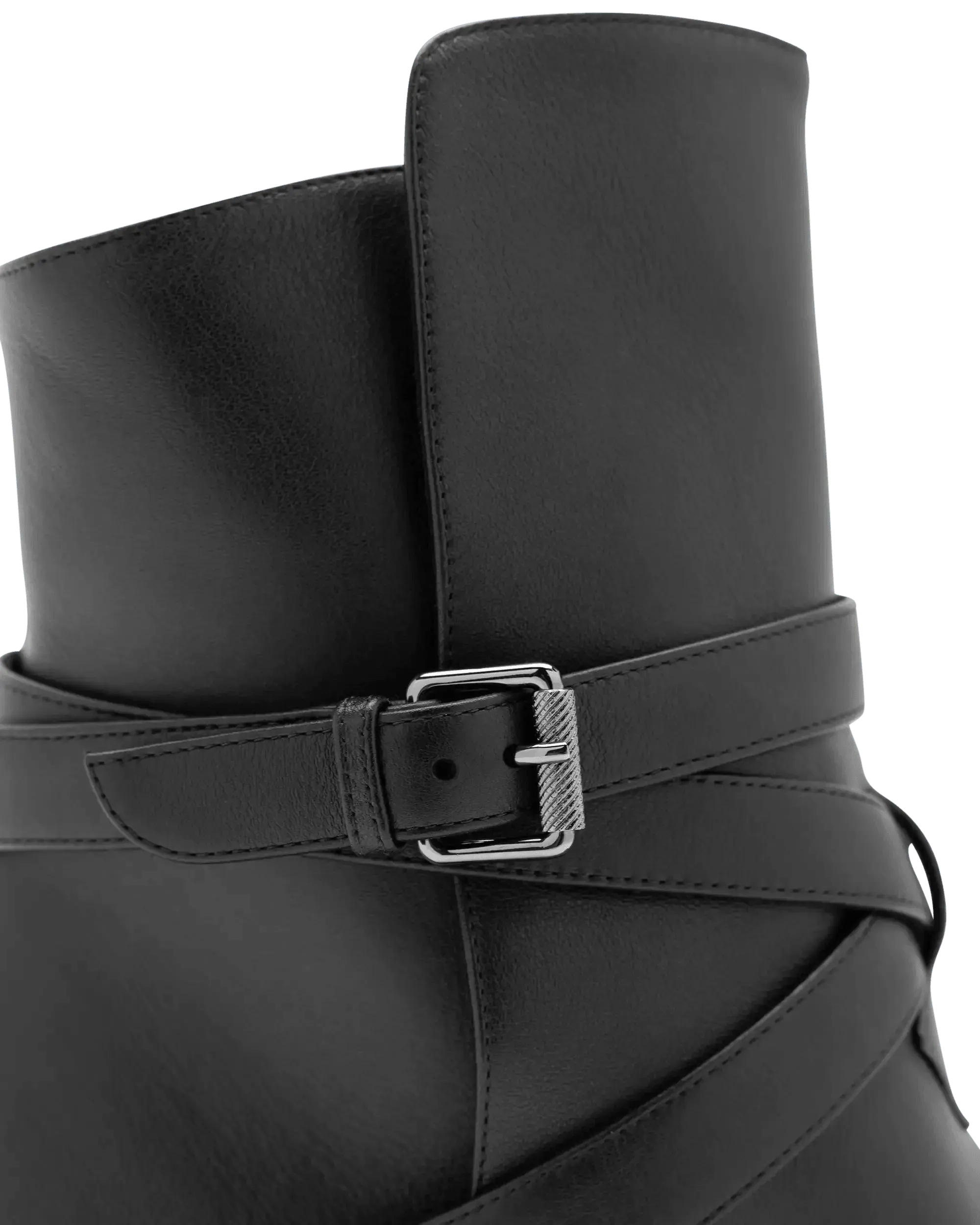 Karistrap Leather Ankle Boots for Women - Stylish & Comfortable Chunky Heel Booties - Perfect for Fall, Winter & Casual Outfits