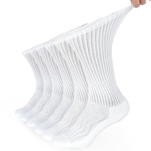Extra Wide/6 Pairs White