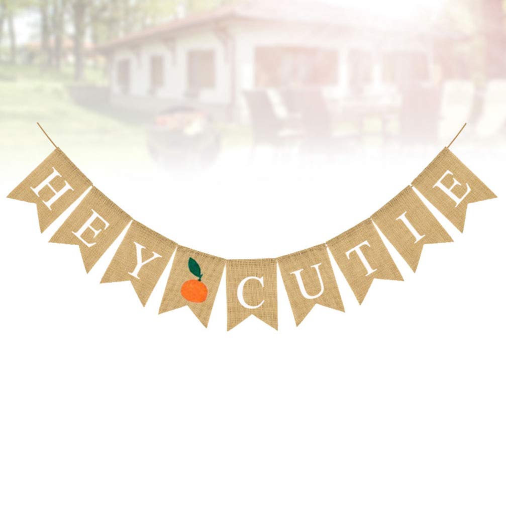 Friendsgiving Banner - Harvest Bunting Flag for Thanksgiving Decor | Happy Thanksgiving Pumpkin Fall Banner with Linen & Rope Triangle Design | Perfect for Fireplace Mantel, Front Porch & Holiday Party Decorations