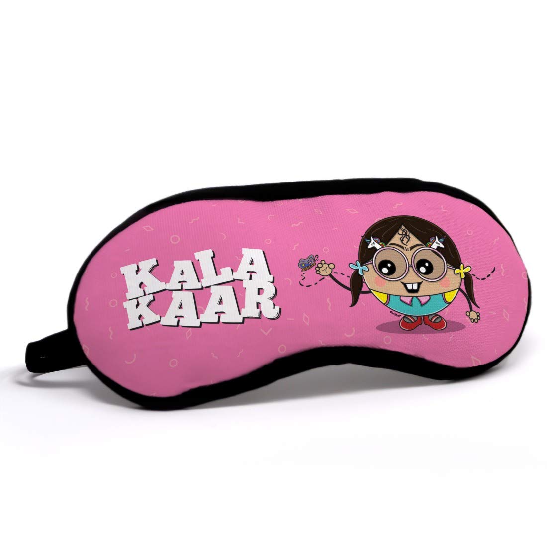 Indigifts Eye Mask for Women - Best Friend Gift Idea, Kalakaar Printed Sleep Mask (7.8x3.3 inches) - Funny Birthday Present for BFF, Sister, Girlfriend | Perfect for Travel, Relaxation & Stress Relief