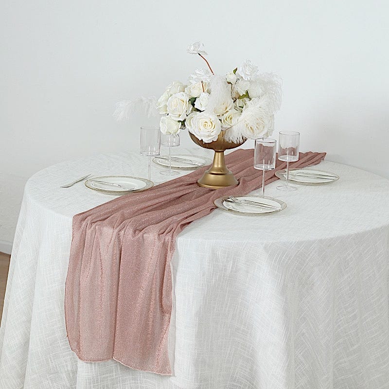 27 x 120 Inch Silver Glitter Table Runner for Wedding, Party, Christmas Decor - Elegant Sparkling Table Cover for Dining Table, Buffet, Dessert Table Decoration
