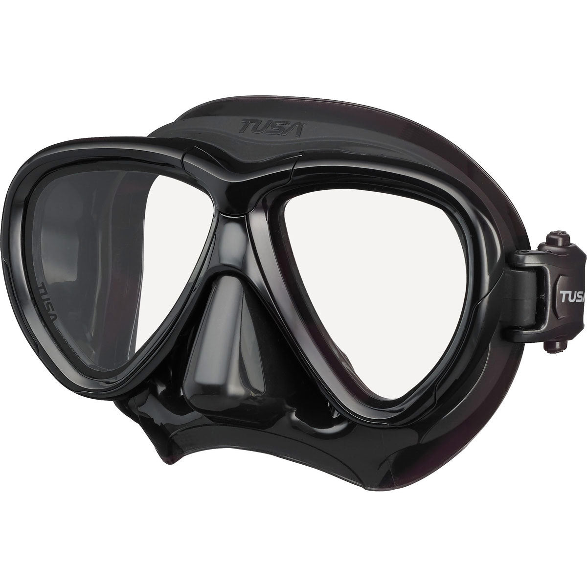 Tusa Intega Black/Black Scuba Diving Mask - Comfortable & Durable Snorkeling Gear for Underwater Adventures