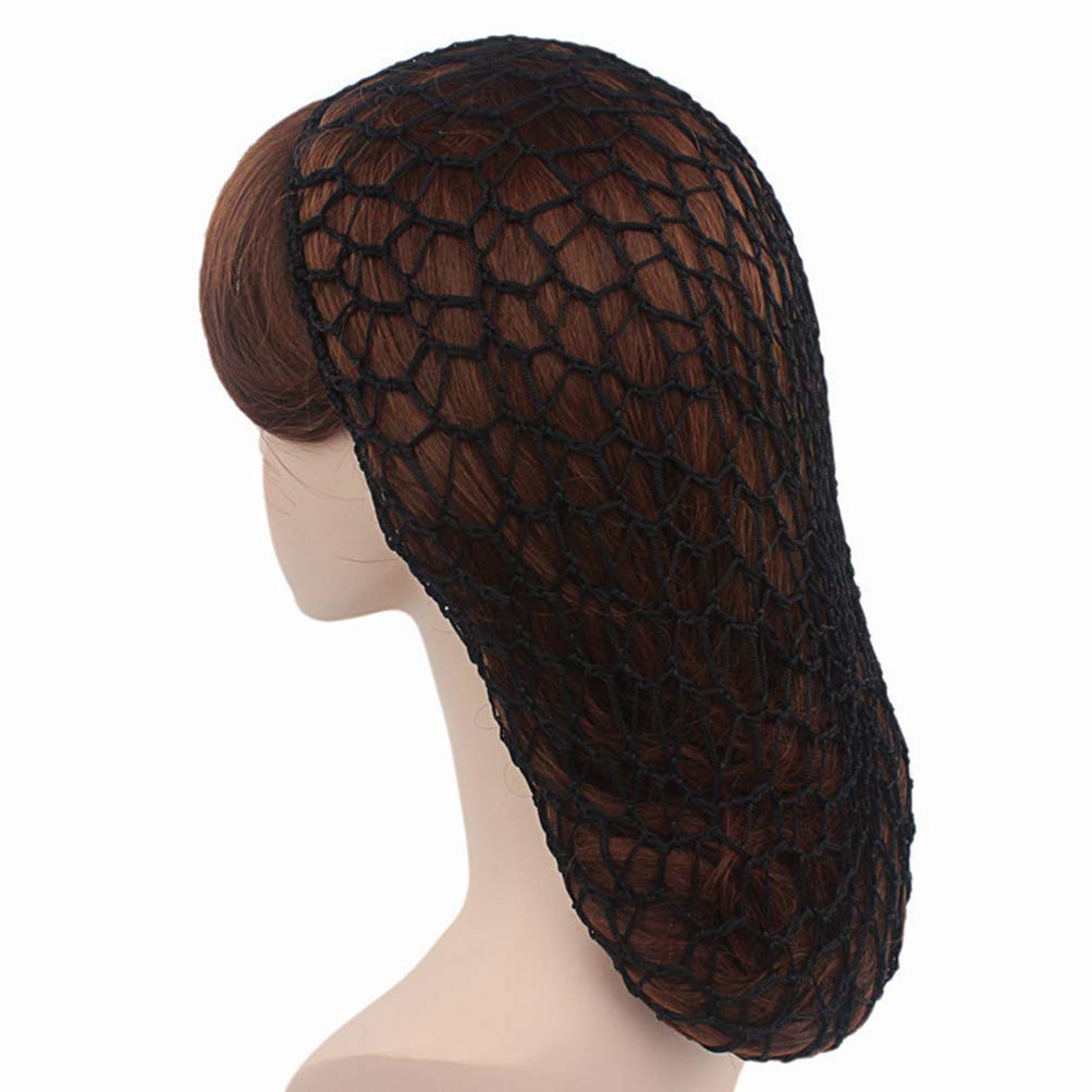 Minkissy Crochet Hair Net Snood - 2pcs for Women & Girls, Sleep & Bun Cover