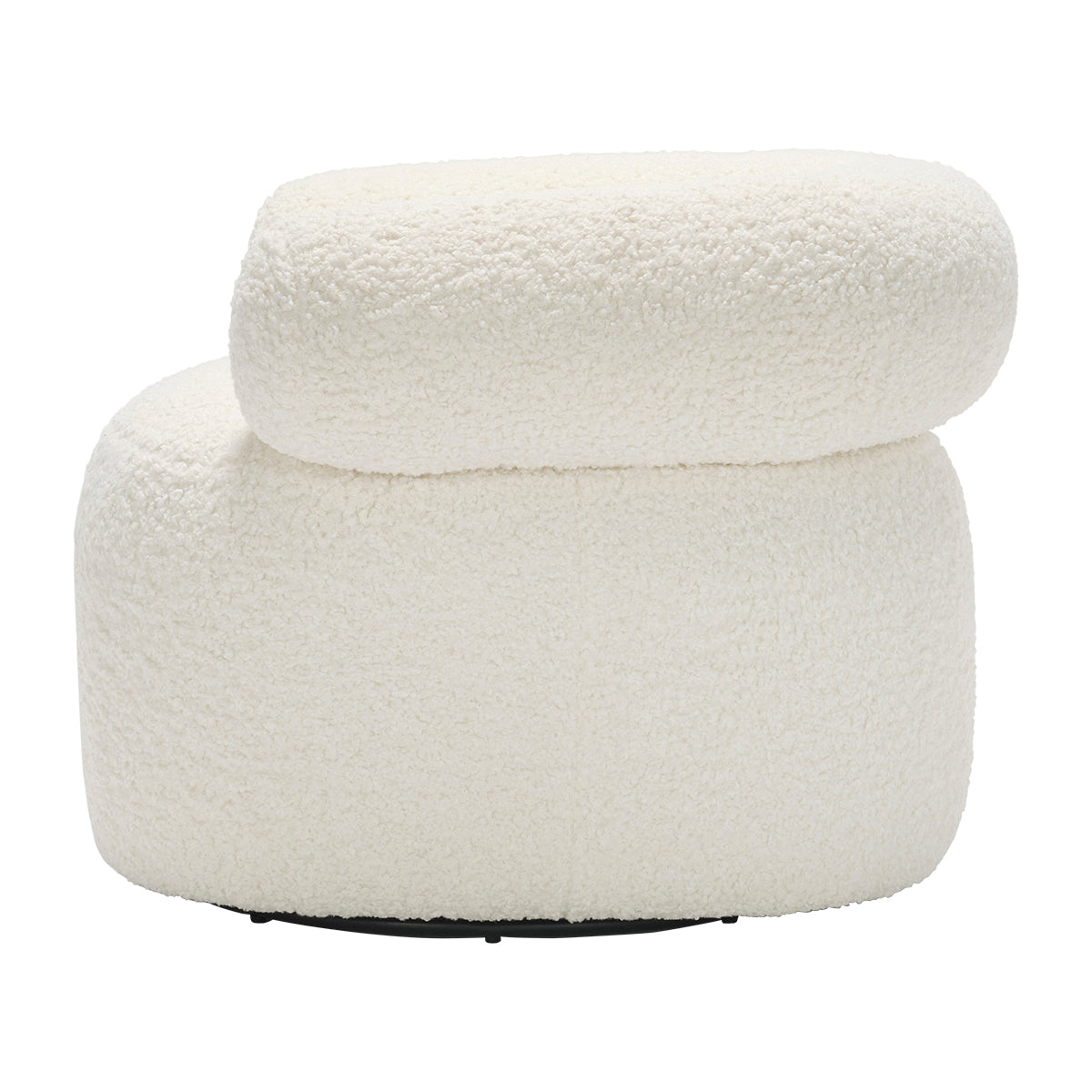 Huggy Swivel Armchair - Modern 360-Degree Rotating Lounge Chair with Soft Upholstery for Living Room, Bedroom, or Office - Perfect for Relaxing, Reading, and Entertaining Guests