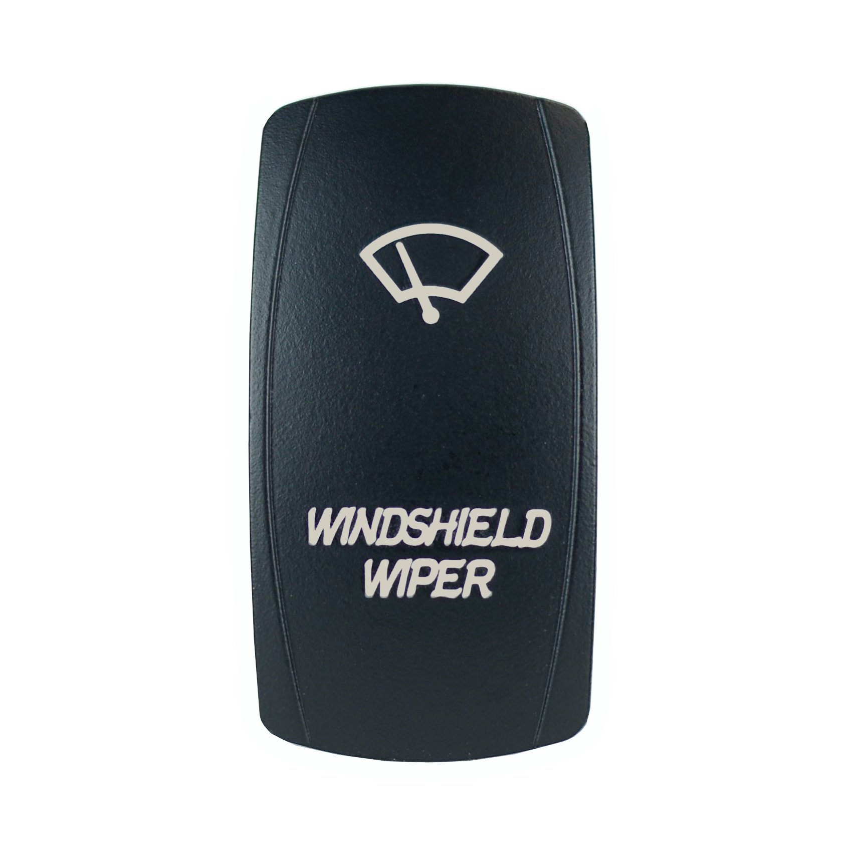 12V 20A Laser Backlit Orange Rocker Switch with LED Light for Windshield Wiper - On/Off Control for STV Motorsports, Boats, RVs & Off-Road Vehicles