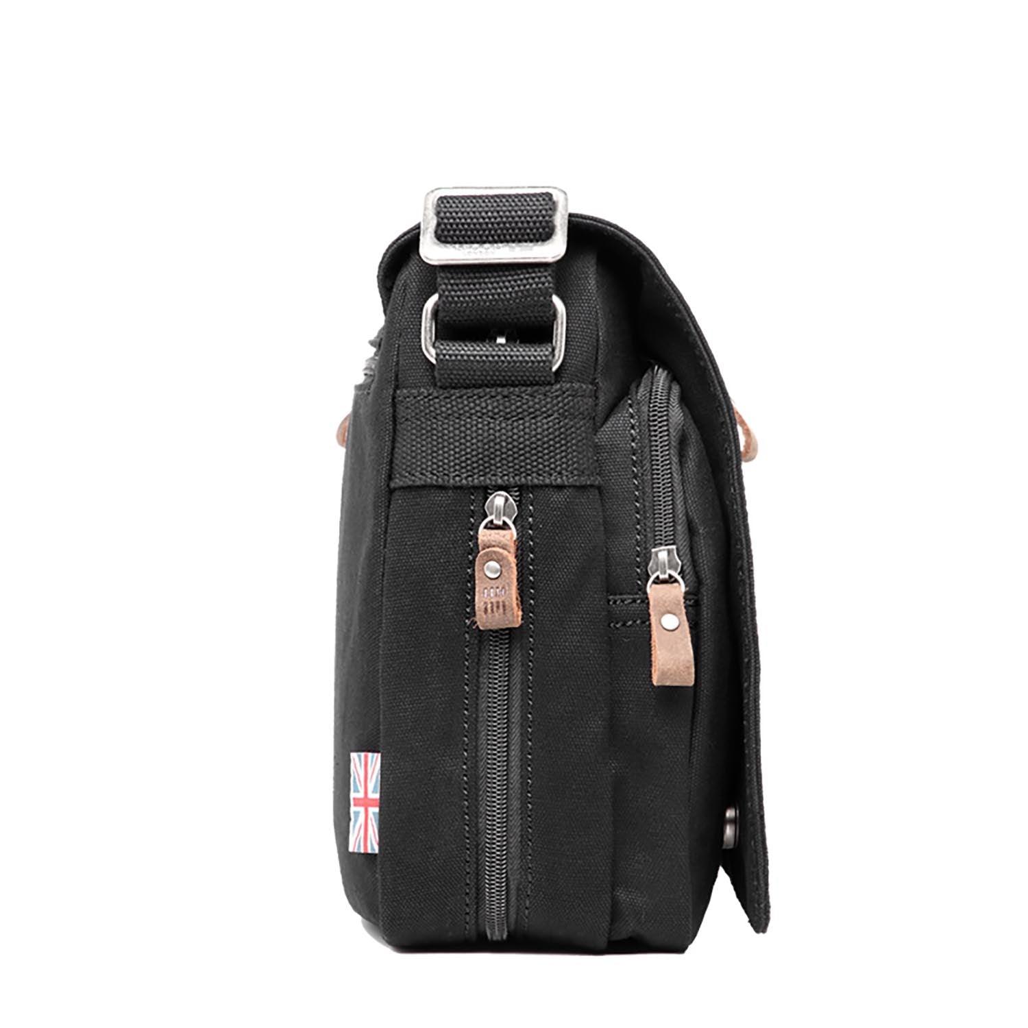 L1577 Troop London Classic Messenger Bag for Men & Women - Medium Size Genuine Leather Crossbody Bag - Perfect for Work, Travel & Everyday Use