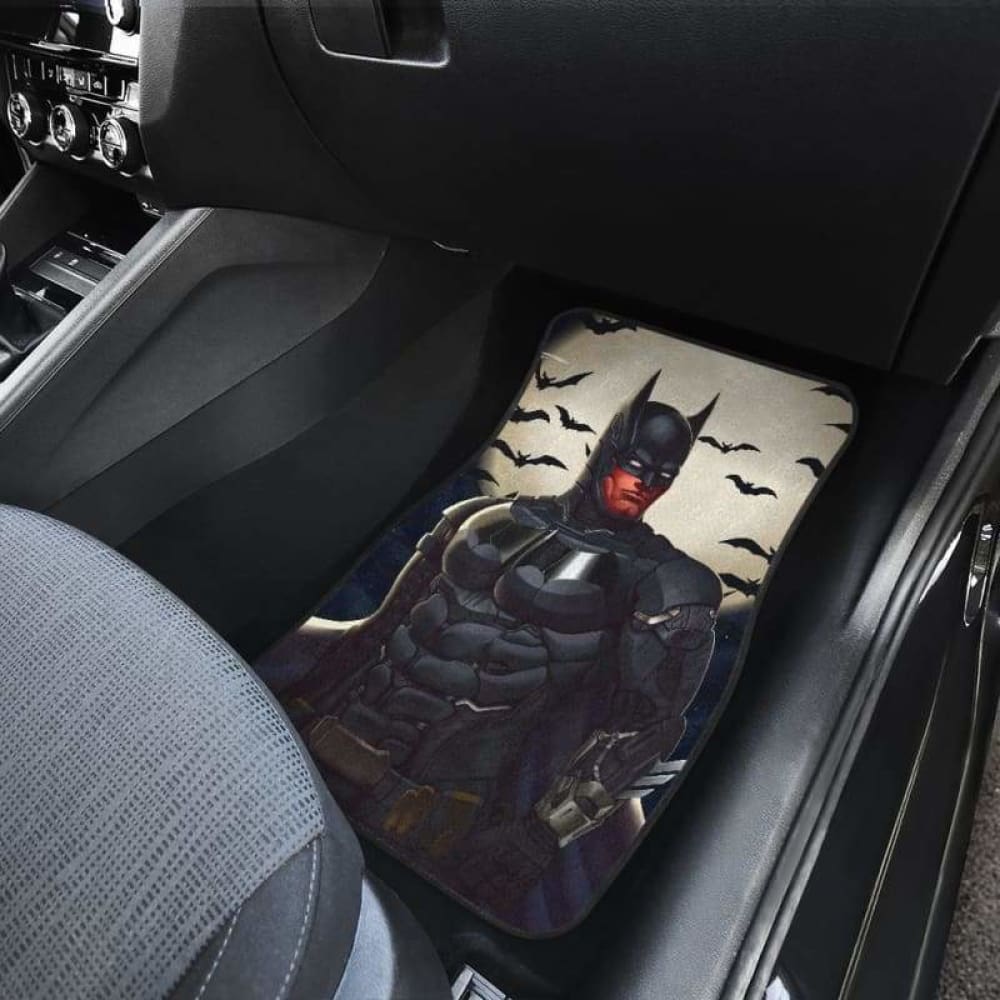 Batman Superhero Car Floor Mats - Non-Slip Custom Fit for Vehicles - Perfect for DC Comics Fans & Collectors - Ideal for Cars, Trucks & SUVs
