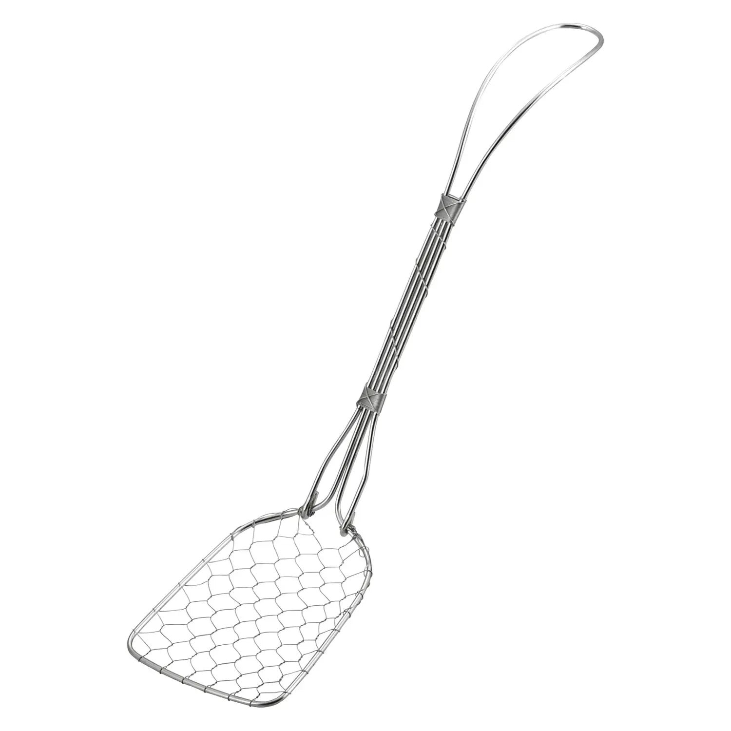 Premium Stainless Steel Square Tofu Skimmer - Durable Kitchen Tool for Asian Cooking, Hot Pot, Ramen & Soup Making - Perfect for Home Chefs & Restaurants