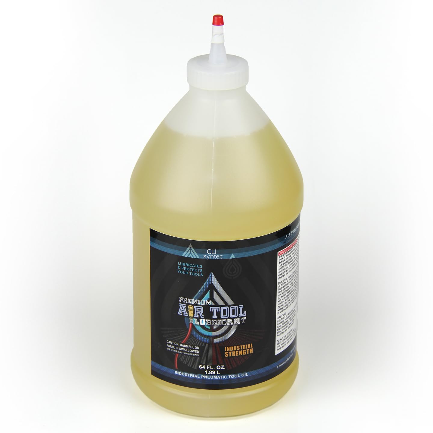 Premium Air Tool Lubricant - 64 FL. OZ. Industrial Pneumatic Tool Oil for Air Compressors, Nail Guns & Impact Wrenches - Extends Tool Life & Prevents Rust