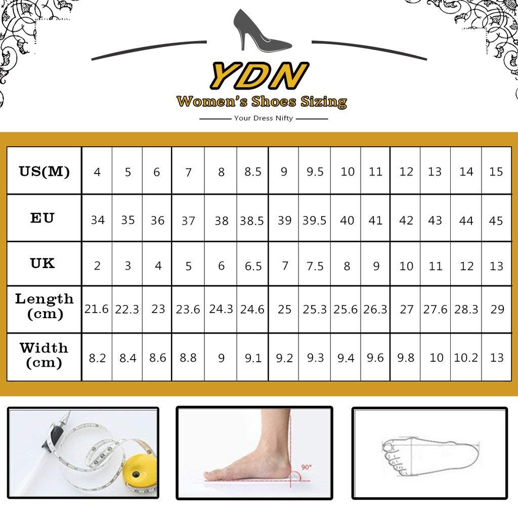 YDN Women's Open Toe Ankle Strap Chunky Block Heel Sandals - Comfortable Low Heel Dress Shoes for Summer, Beach, Wedding & Casual Outfits