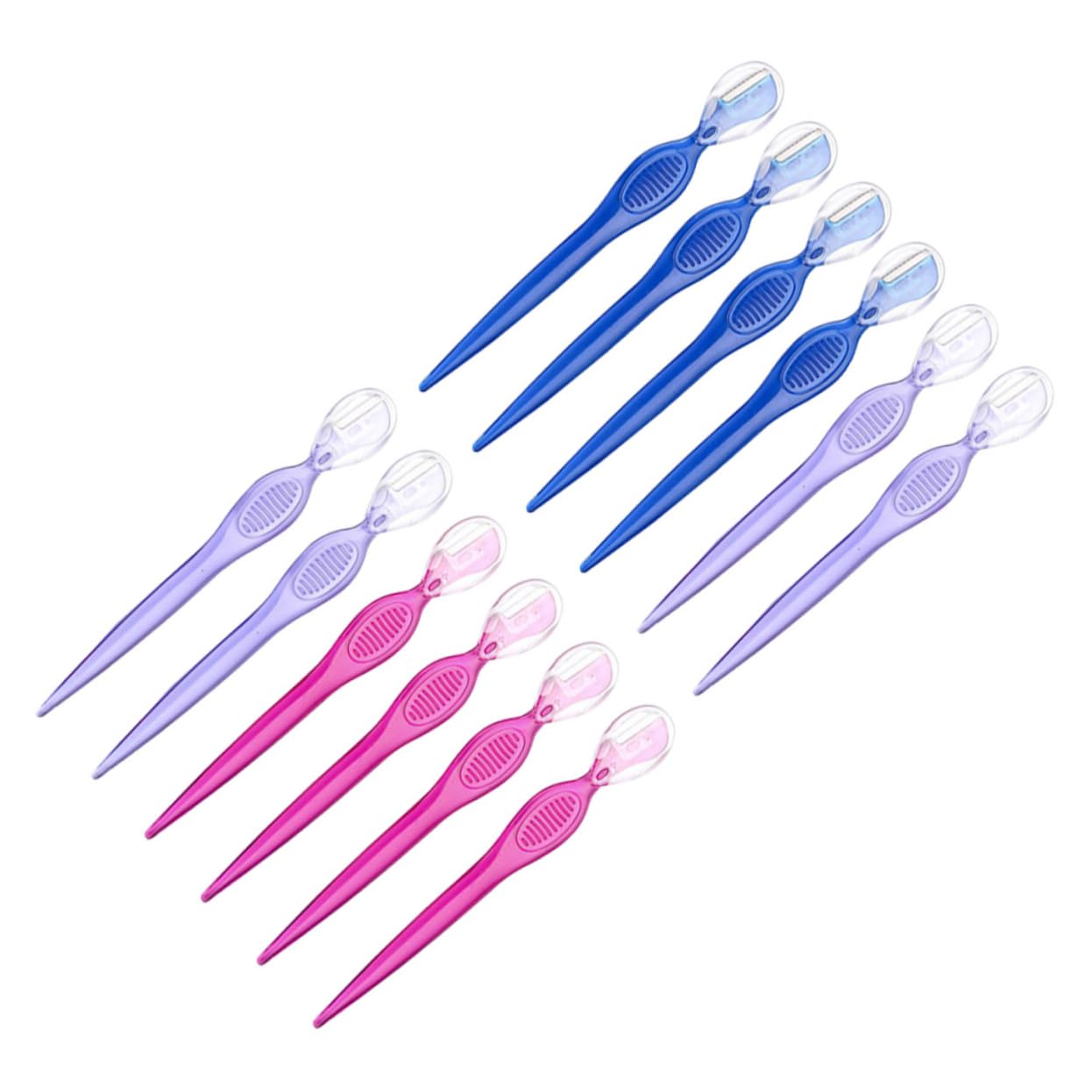 iPetboom 12-Pack Eyebrow Trimmers & Facial Razors for Women - Precision Eyebrow Shapers, Pluckers & Makeup Tools - Portable Grooming Kit for Eyebrows, Face & Beauty Care - Perfect for Home, Travel & Salon Use