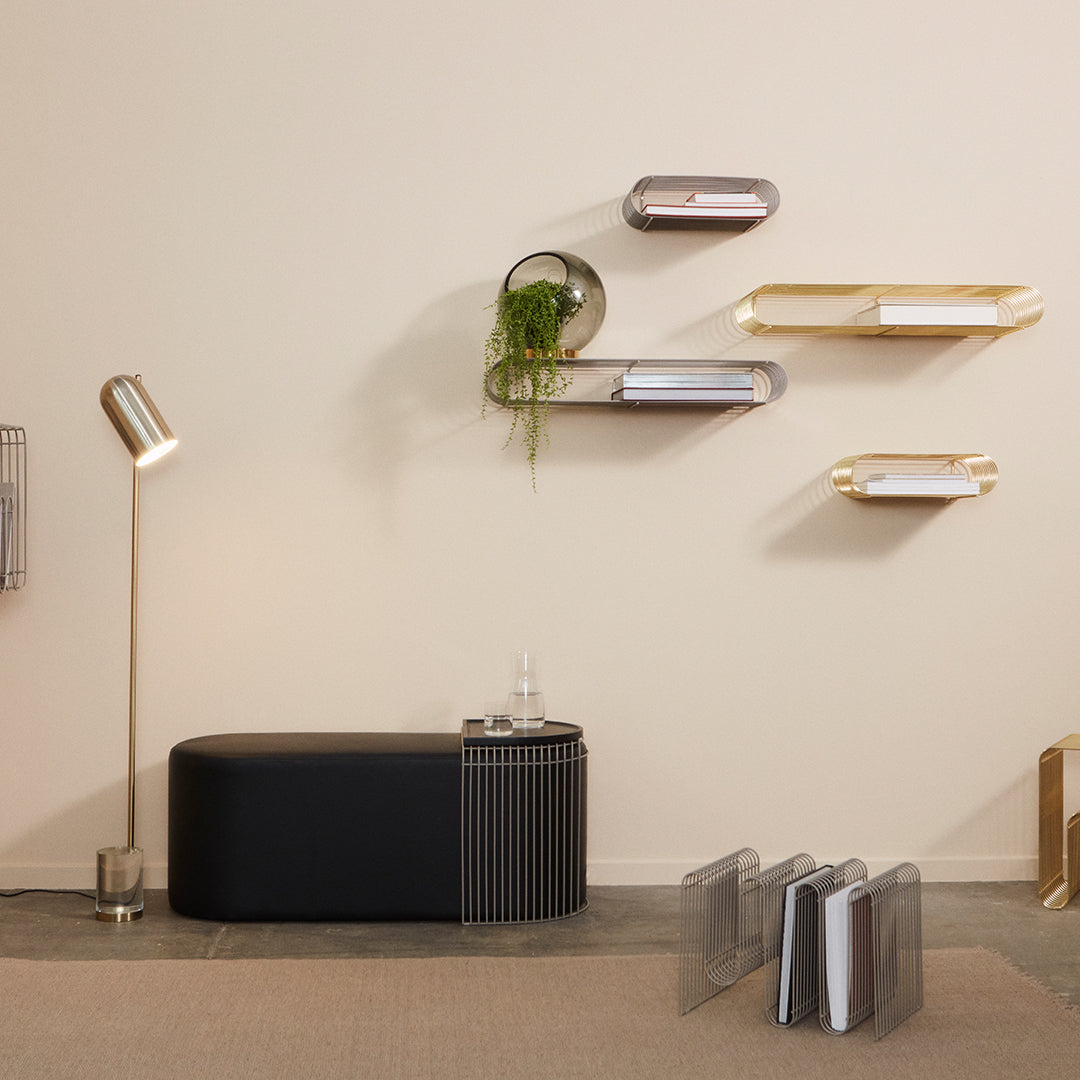 Curva Wall Shelf - Modern Floating Shelf for Home & Office Decor | Perfect for Living Room, Bedroom, Bathroom Storage & Display