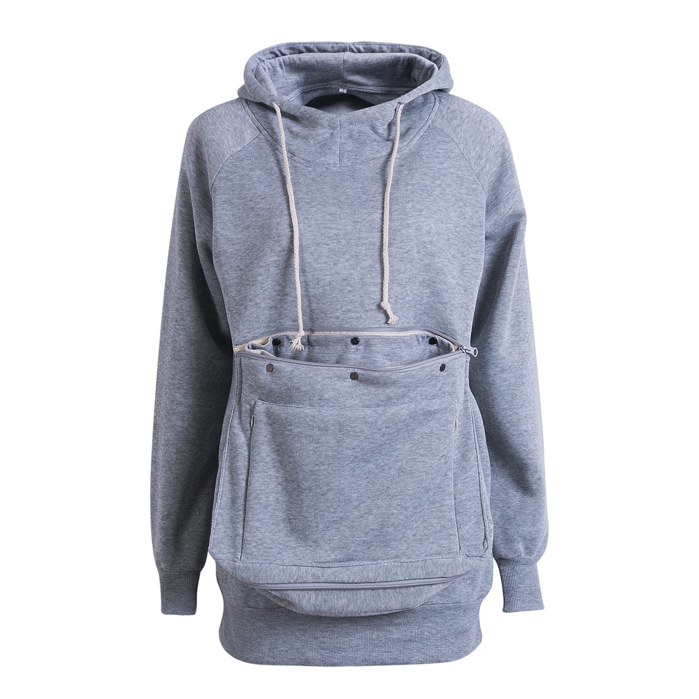 Pet Pouch Hoodie for Women & Men - Kangaroo Pocket Sweatshirt for Cats & Dogs - Cozy Outfit for Walks & Home