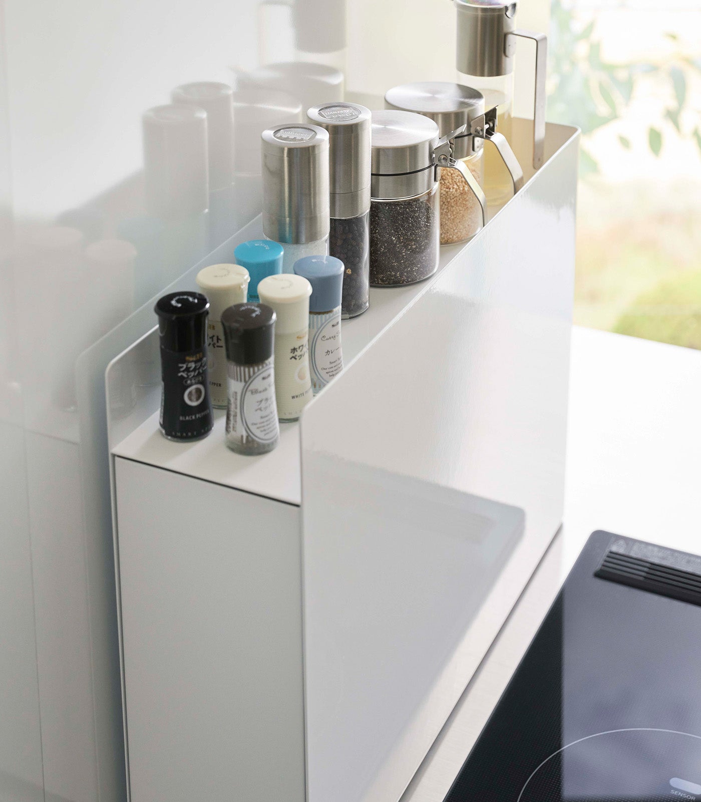 Stainless Steel Sliding Drawer Spice Rack Organizer - Perfect for Kitchen Countertop, Pantry, and Cabinet Storage