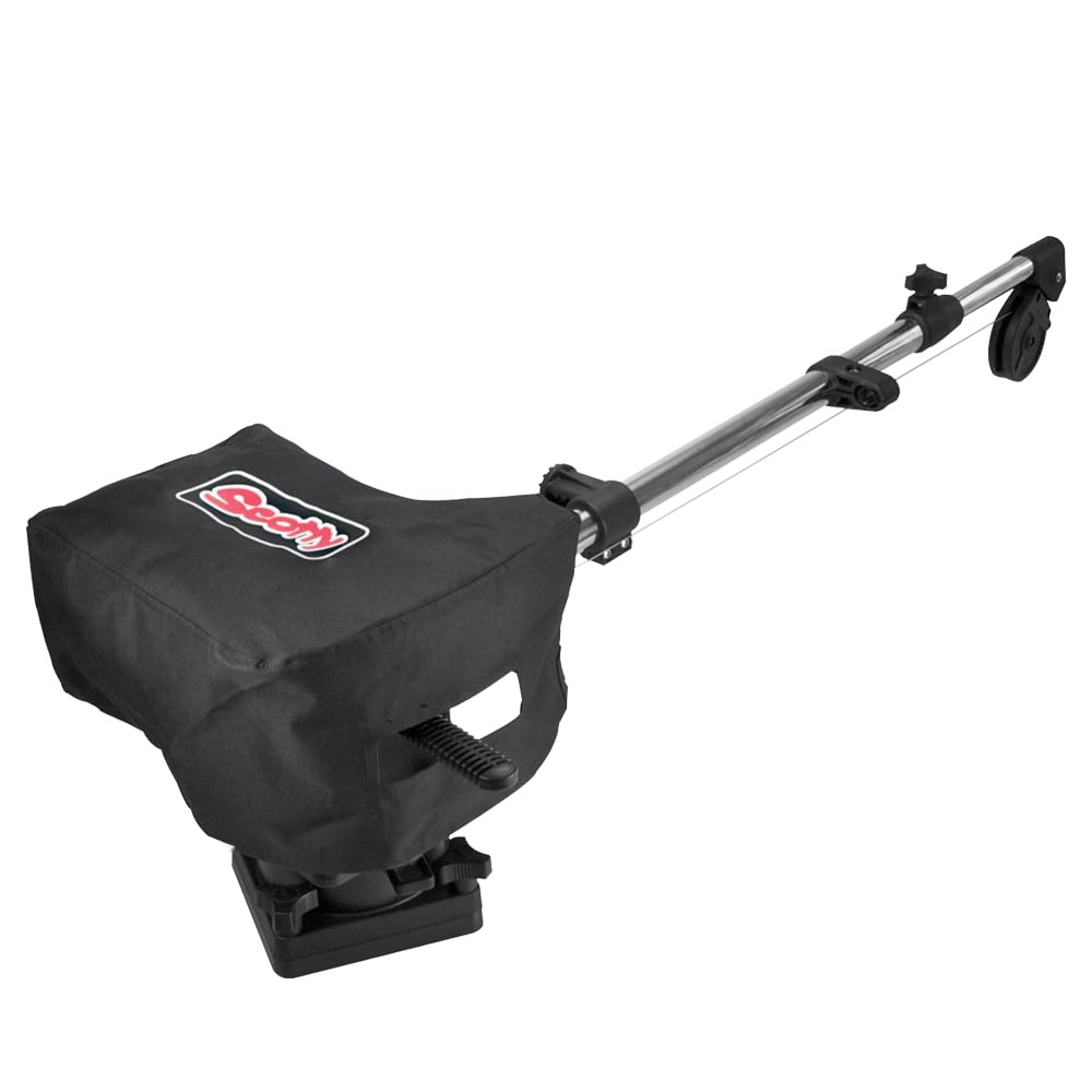Scotty #3015 Black Fabric Cover for Electric Downrigger - Waterproof Protection for Fishing Gear & Boat Accessories (Ideal for Saltwater & Freshwater Fishing)