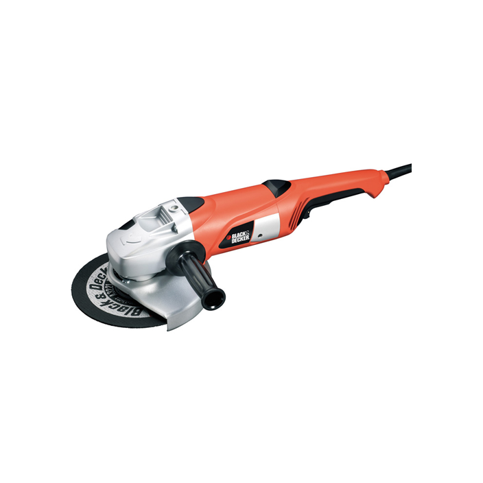 Black and Decker KG2300K 2300 Watt Angle Grinder 220V - Heavy Duty Power Tool for Metal Cutting, Grinding & Polishing - Perfect for Construction, Welding & DIY Projects
