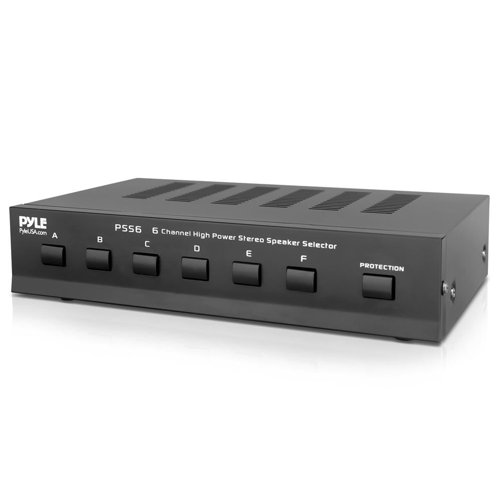 Premium High Power Stereo Speaker Selector Switch - 4 Zone Audio Distribution System for Home Theater, Multi-Room Setup & Professional Sound Systems