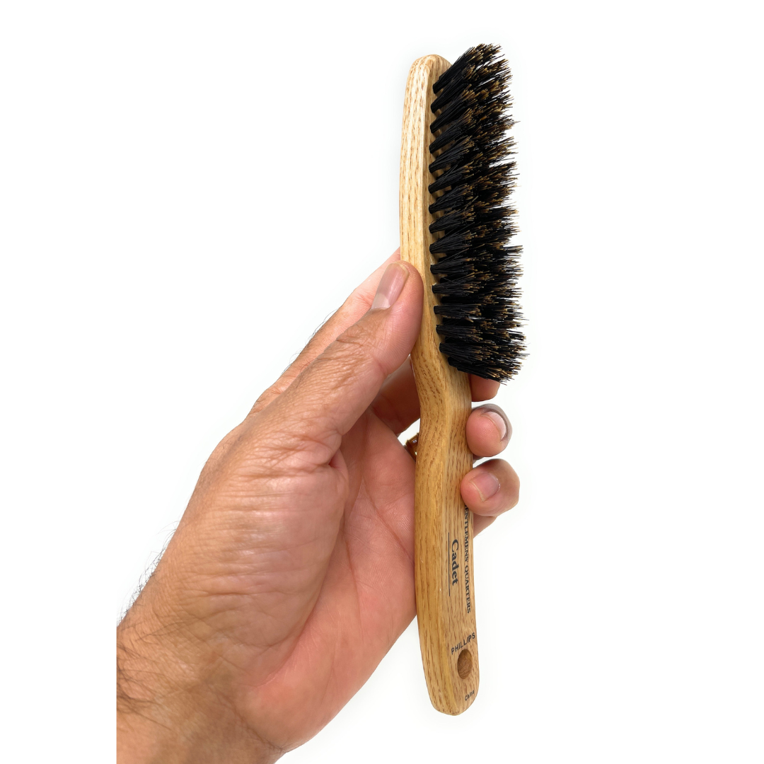Phillips Brush Gentlemens’ Quarters Cadet 5 Row Hair Brush for Men - Perfect for Styling, Detangling & Scalp Massage - Ideal for Home, Travel & Grooming Kits