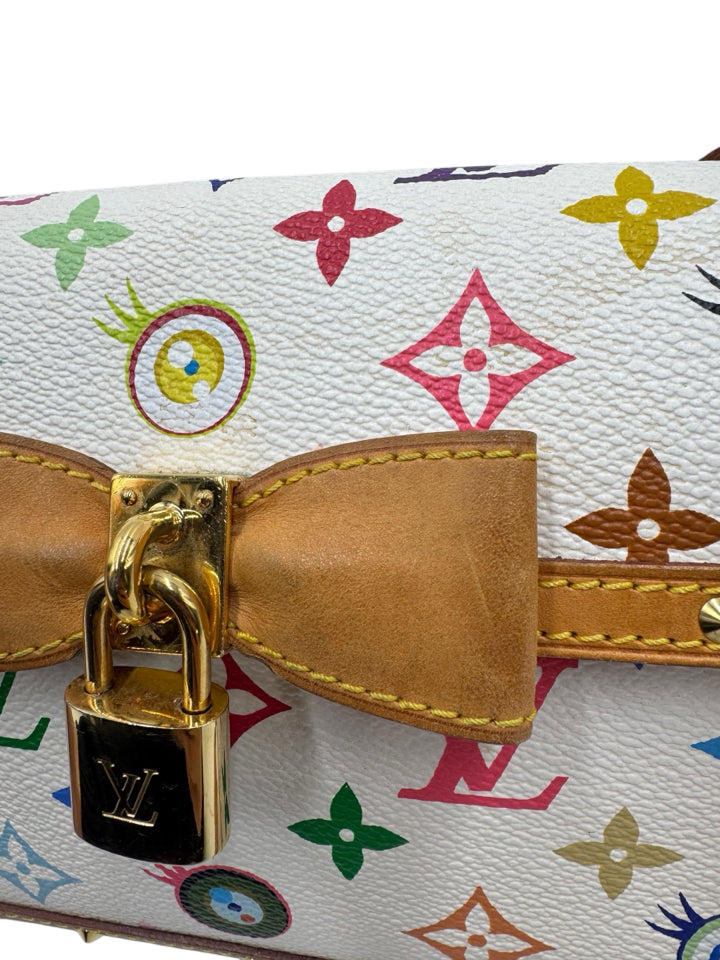 Authentic Louis Vuitton Takashi Murakami Eye Love You Monogram Rare Shoulder Bag - Perfect for Luxury Collectors & Fashion Events