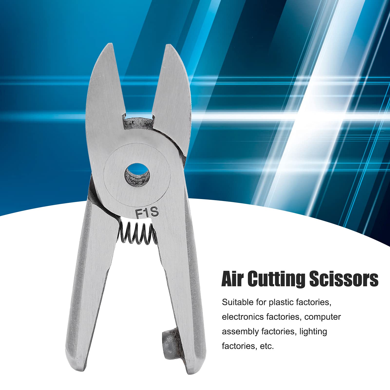 **High-Quality Pneumatic Scissors Head with Glossy Finish for Electronics & Plastic Factories | Precision Cutting Tool for Industrial Use**