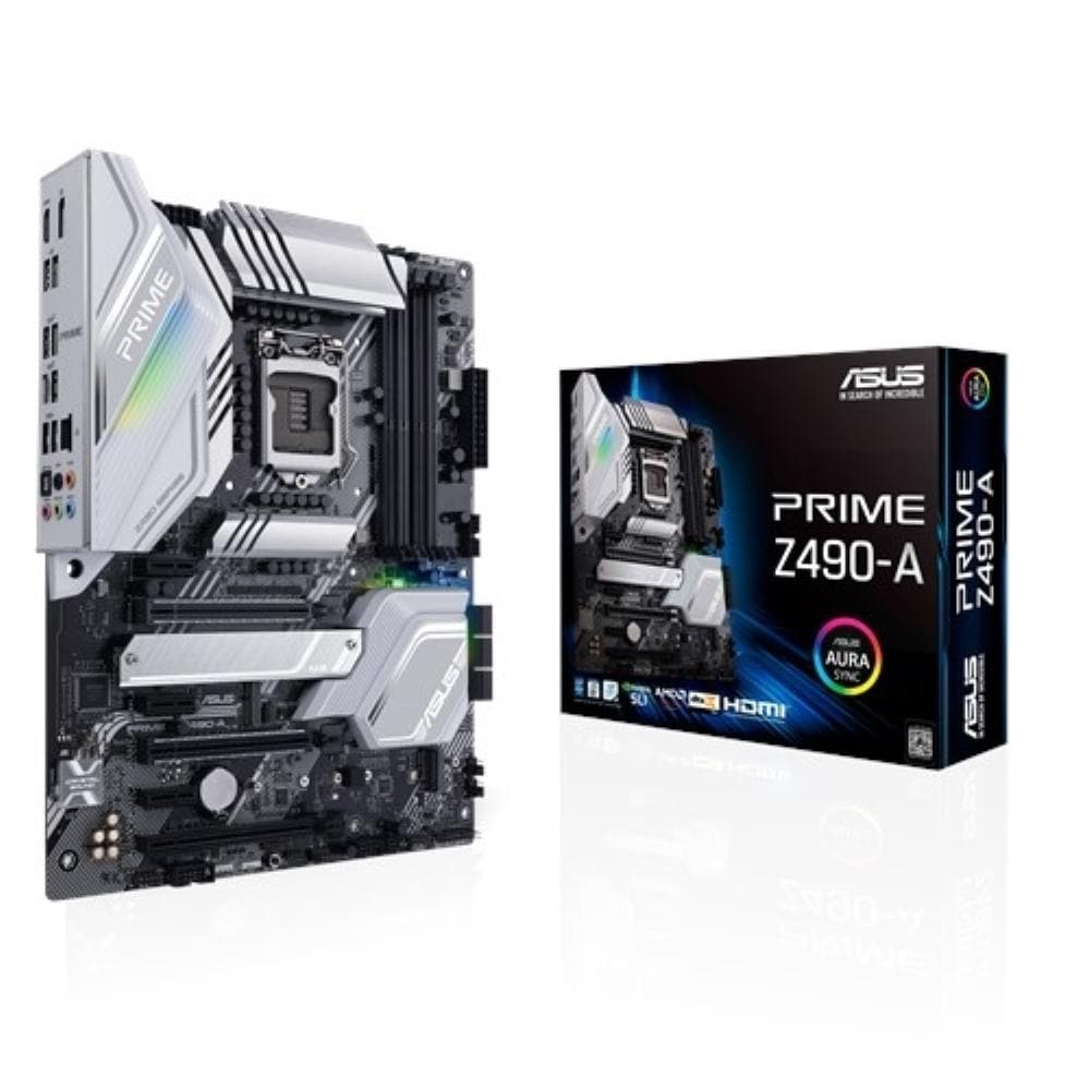 ASUS PRIME Z490-A LGA 1200 ATX Motherboard - 3-Year Warranty - High Performance for Gaming, Streaming & Content Creation