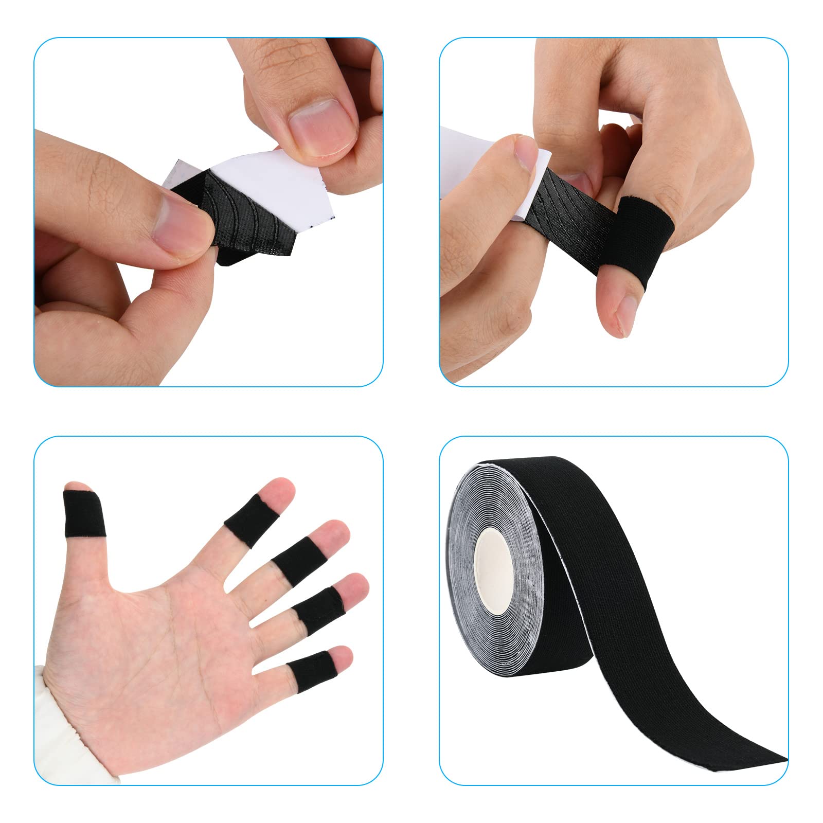 Cosmos Set of 2 Rolls Elastic Bowling Finger Tape & Thumb Tape - 2.5 cm x 5m Each - Protective Sports Accessories for Bowlers, Exercise & Workout | Perfect for League Play, Practice Sessions & Tournament Preparation