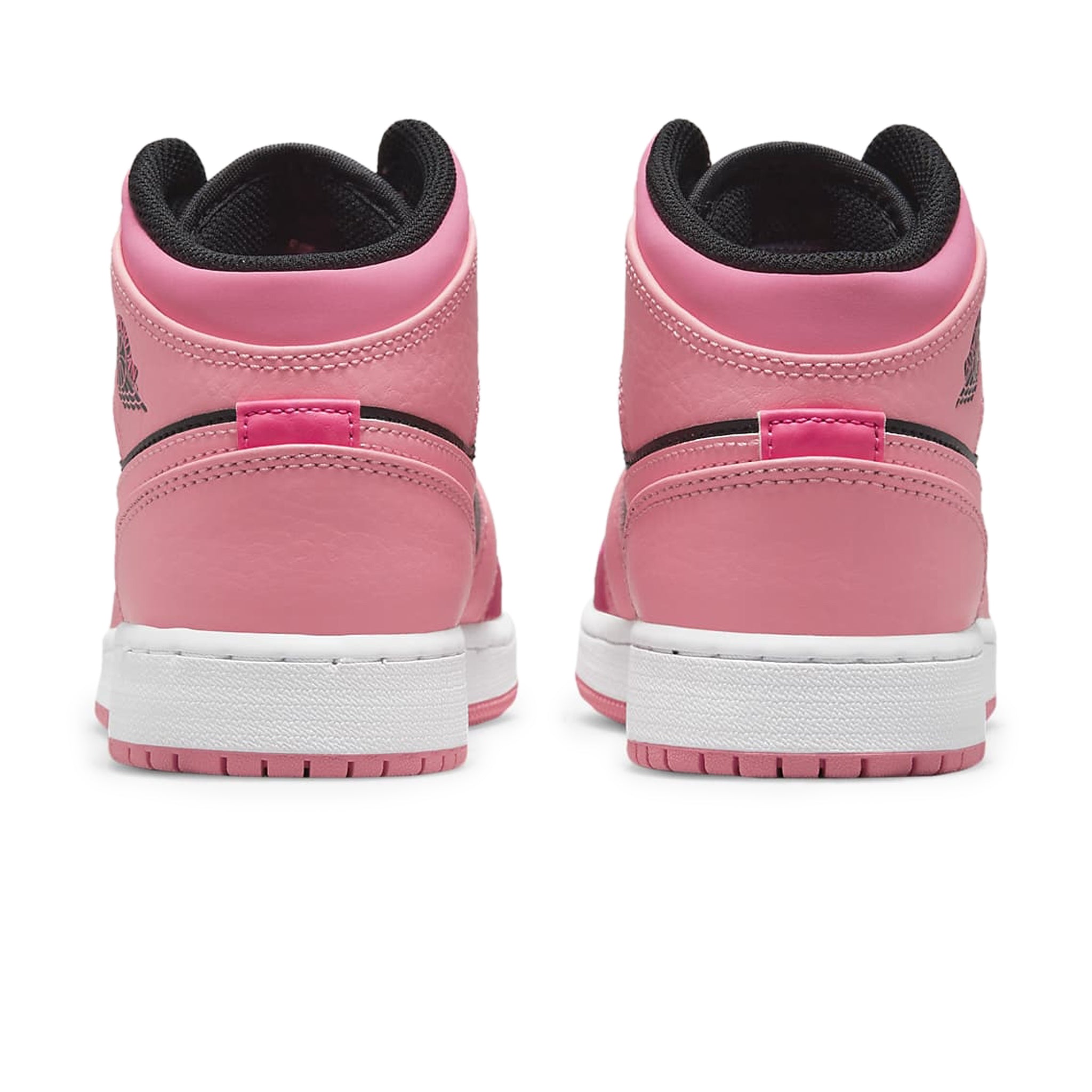 Air Jordan 1 Mid Coral Chalk Sneakers for Girls (GS) - Comfortable Basketball Shoes for School, Sports & Casual Wear