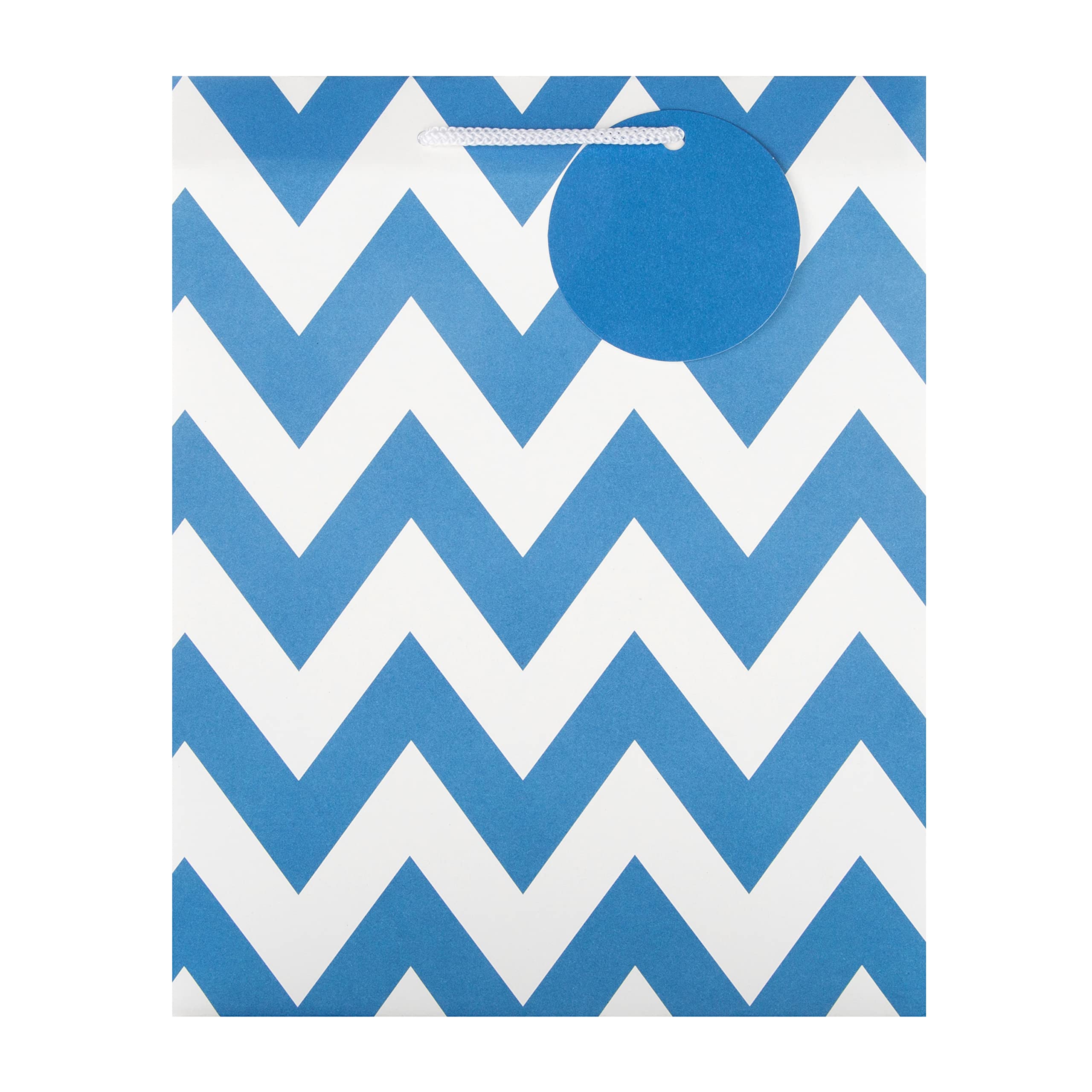 Hallmark Multi-Occasion Gift Bags Bundle - 12 Medium Size Party Favor Bags in Contemporary Blue Design | Perfect for Birthdays, Weddings, Baby Showers & Holiday Gifting