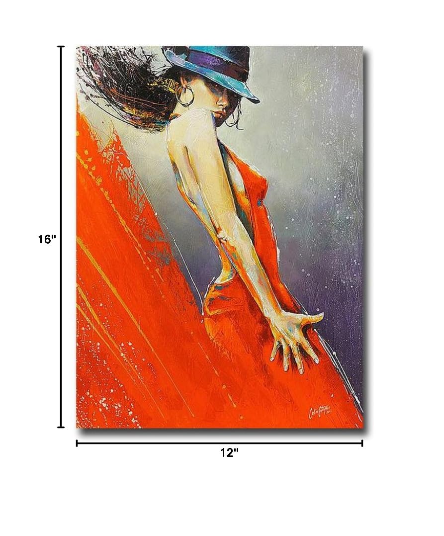 Rubi by Colin John Staples - Premium Gallery-Wrapped Canvas Giclee Art Print - Ready to Hang Wall Decor - Perfect for Living Room, Bedroom & Office Decor