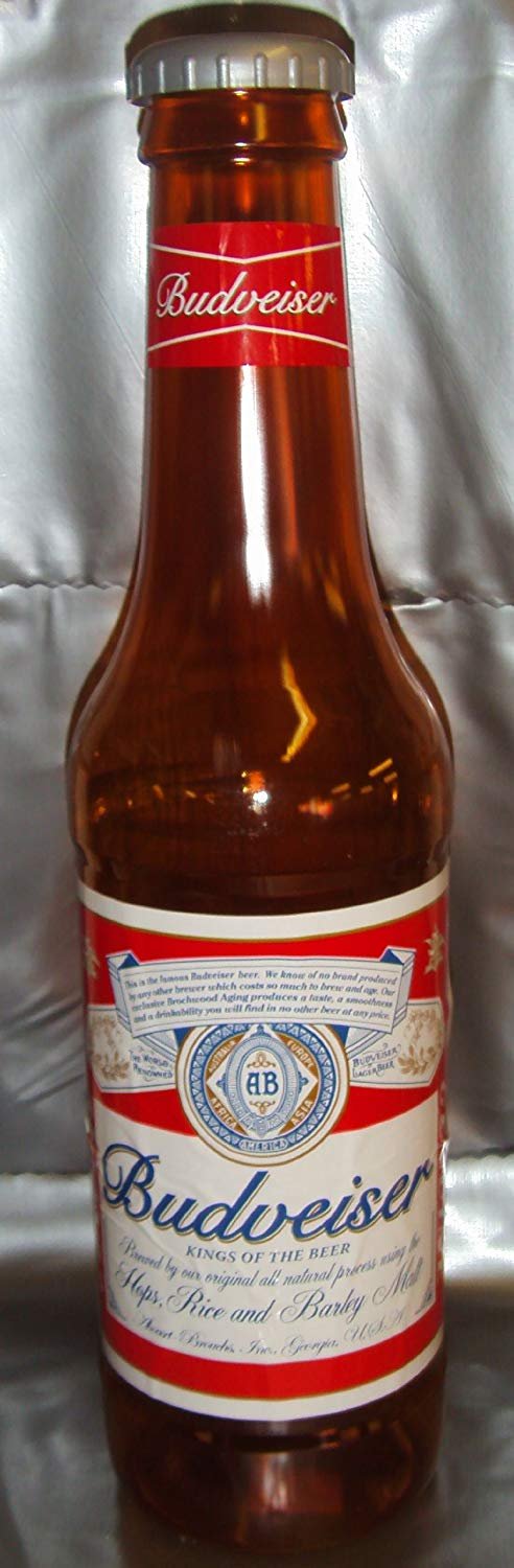 Adult Giant Fun Money Bottle - Budweiser 60cm Tall Novelty Gift for Parties, Bachelor/Bachelorette, and Celebrations - Perfect for Themed Events and Photo Props