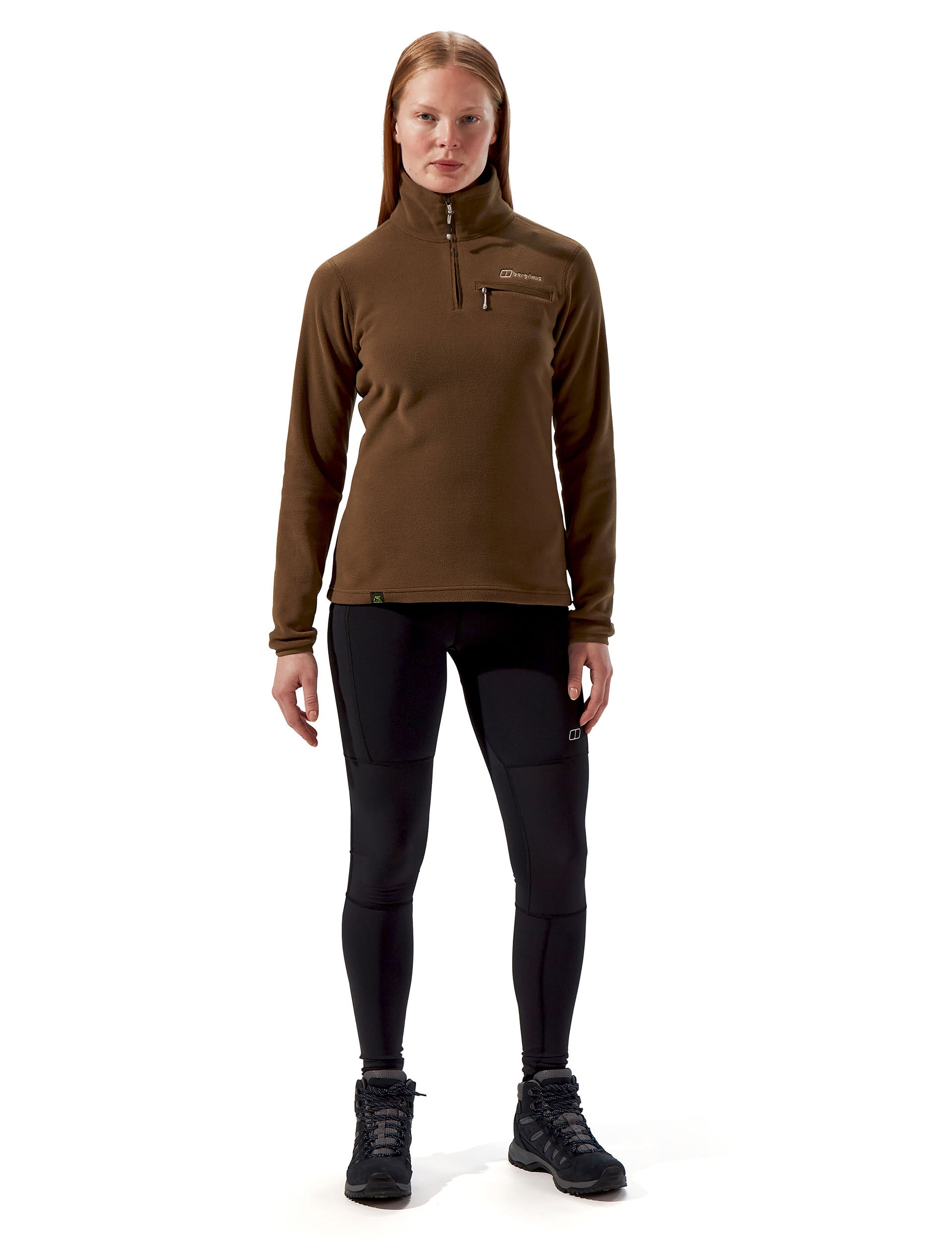 Prism 2.0 Micro Half Zip Fleece Jacket - Bark Brown | Lightweight Outdoor Pullover for Hiking, Camping & Casual Wear