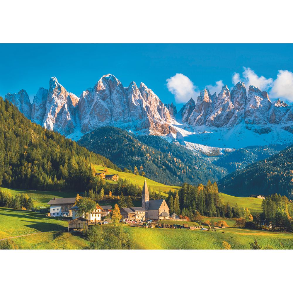 1000-Piece Calypto Jigsaw Puzzle - Stunning Dolomite Mountains Landscape of Italy | Perfect for Family Game Night, Stress Relief & Home Decor