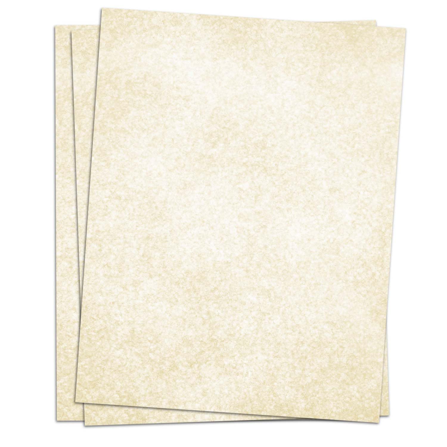 Premium Parchment Paper for Certificates, Diplomas & Resumes - 100 Sheets Double-Sided 100gsm Letter Size (8.5