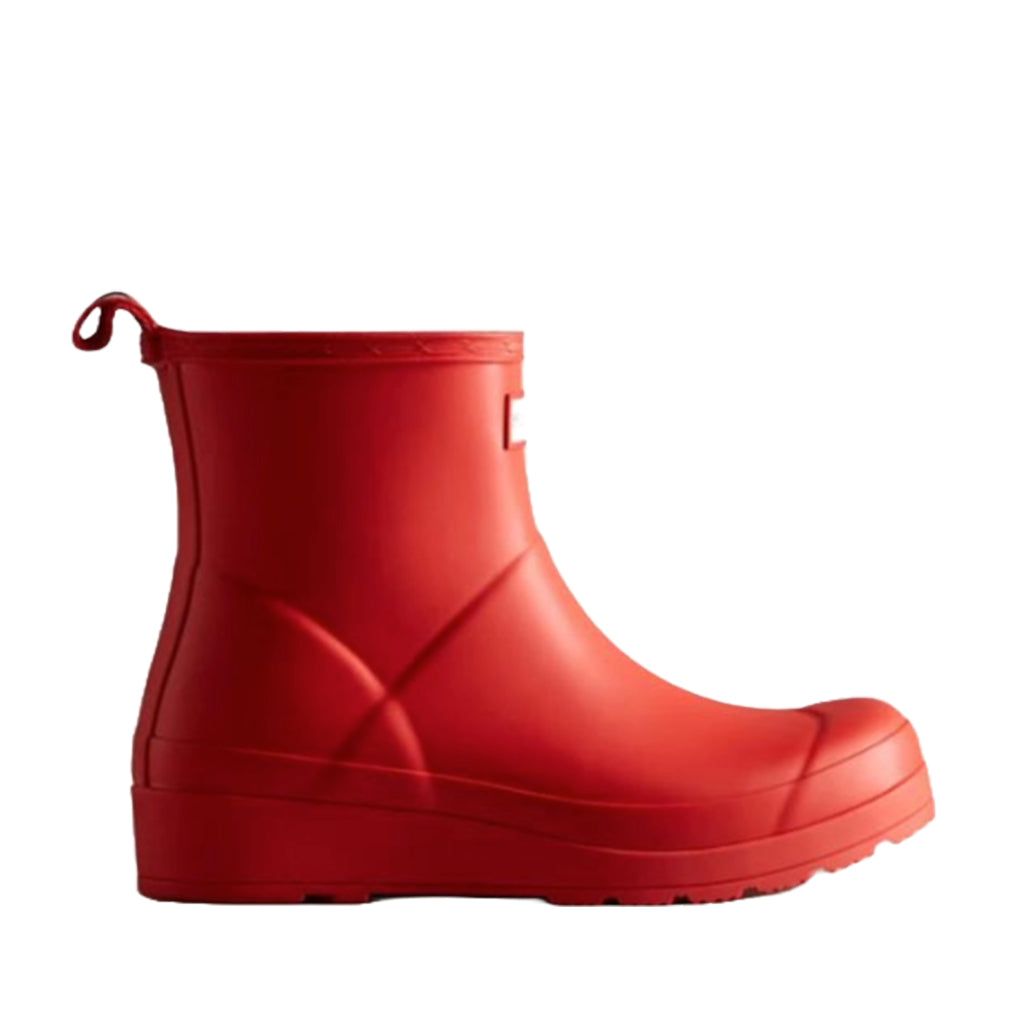 Hunter Women's S Play Short Boot - Waterproof Chelsea Boots for Women, Comfortable Ankle Booties in Red, Size M | Perfect for Casual Outfits, Work & Outdoor Activities