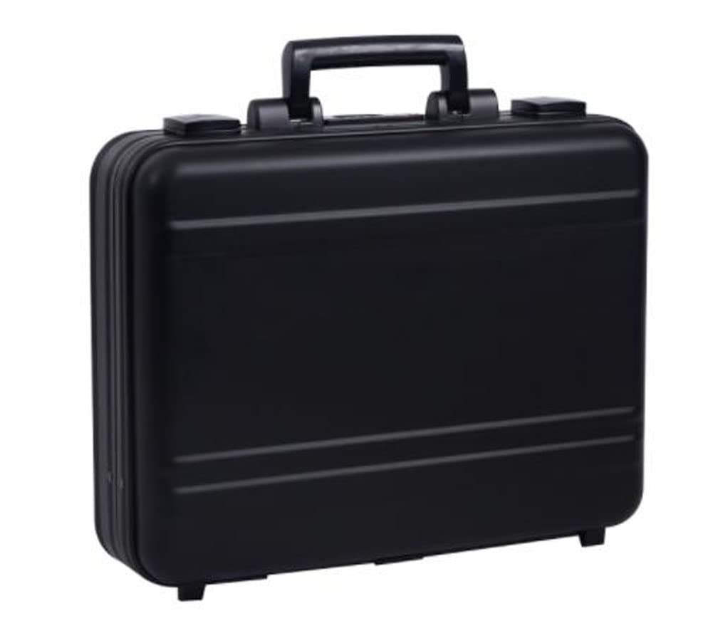 Premium Aluminum Briefcase for Men - Durable Metal Toolbox, Medical Equipment & Cash Storage - 14 Inch Laptop Bag with Removable Sponge Padding (14.5x10.6x4.5 Inches) - Perfect for Business Travel, Work Tools & Home First Aid Organization