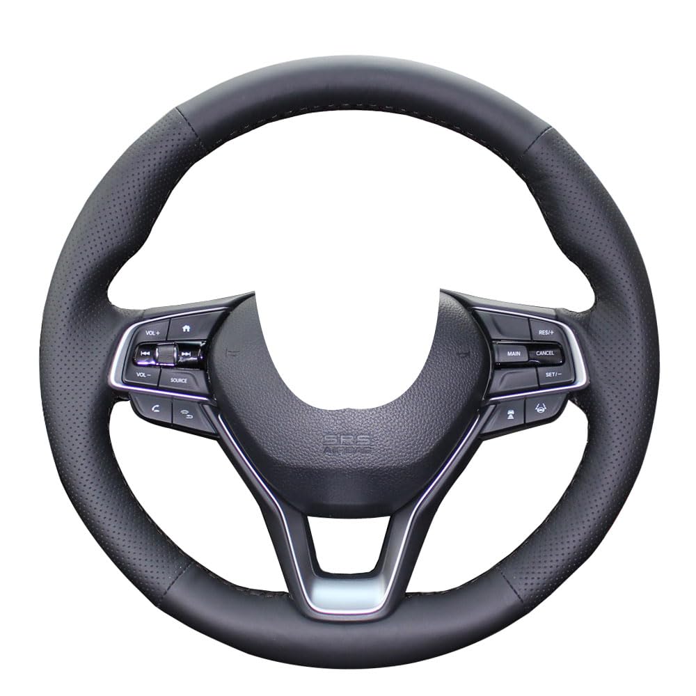 Premium Genuine Leather Steering Wheel Cover for Honda Accord 2018-2022 & Insight 2019-2022 | DIY Stitch-On 15