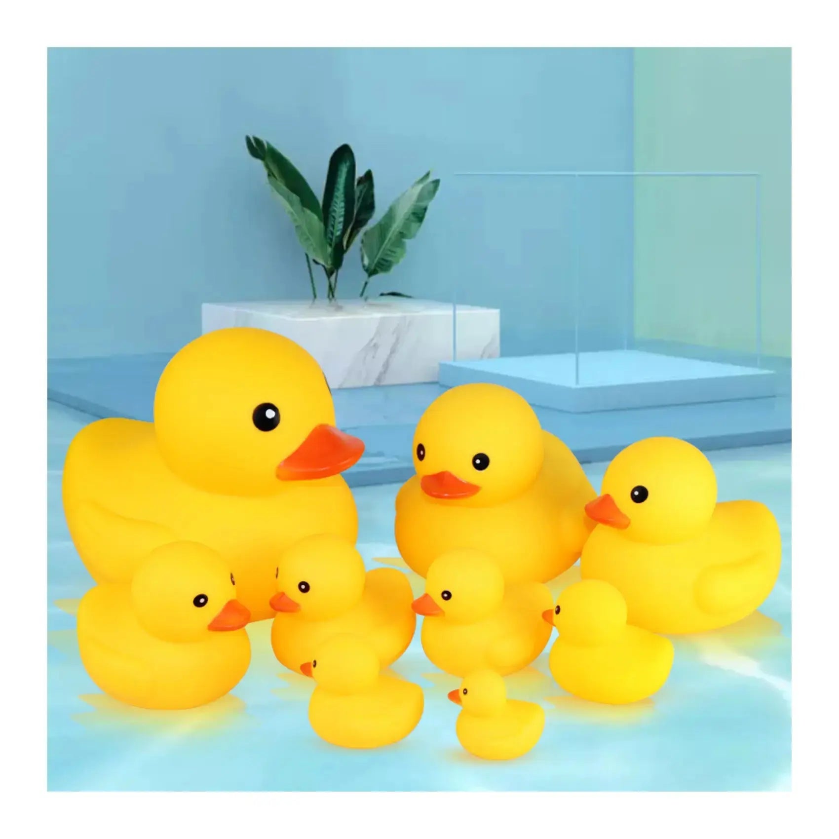 Floating Squeaking Pool Ducks - Fun Bath & Shower Toys for Babies & Kids | Perfect for Swimming Pools, Bathtime Play & Water Sensory Activities