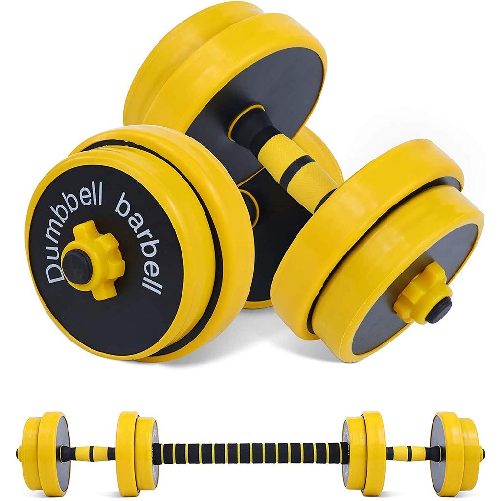 Cethrio 2-in-1 Adjustable Dumbbell and Barbell Set - 33/44/66 lbs Free Weights for Home Gym, Strength Training & Fitness - Perfect for Men & Women - Ideal for Weight Lifting, CrossFit, and Full-Body Workouts
