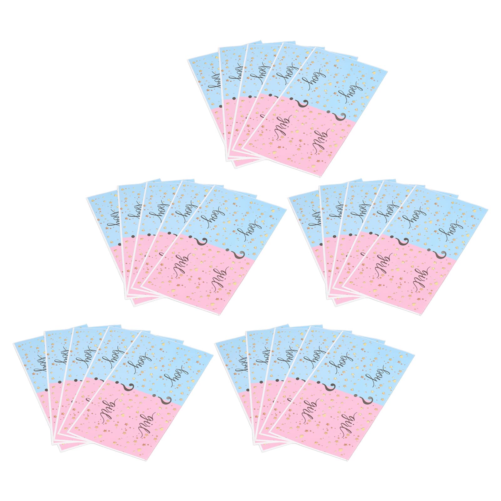 Gender Reveal Party Decorations - Waterproof Baby Shower Stickers with Star & Heart Designs for Birthday Celebrations - Perfect for Nursery Decor, Baby Shower Events and Gender Announcement Parties