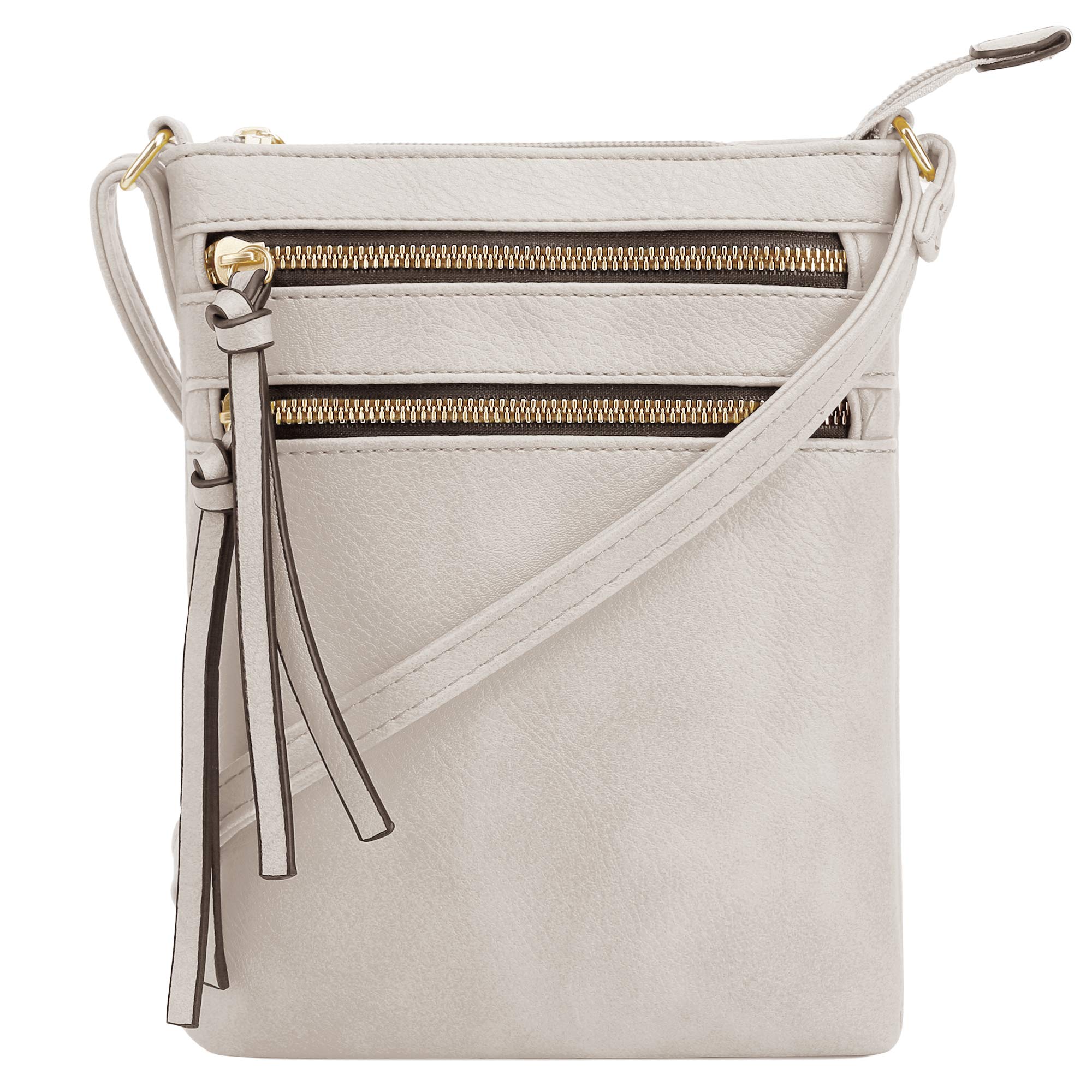 DELUXITY Women's Crossbody Bag with Multiple Pockets & Zipper Closure - Stylish Shoulder Purse for Everyday Use, Travel, and Shopping