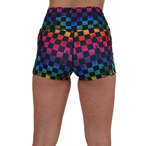 Prismatic Shorts for Men & Women - Trendy & Comfortable Summer Activewear | Perfect for Running, Yoga, Gym & Outdoor Activities